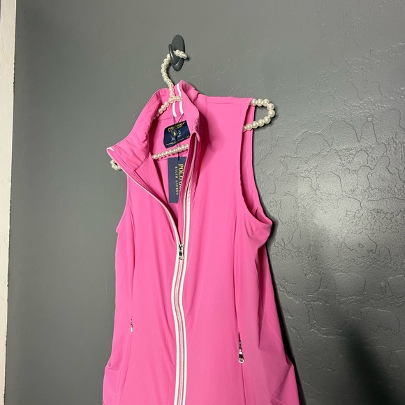 Ralph Lauren Polo Golf Zip-Up W 19 Spring Pink Top - Picture 4 of 10